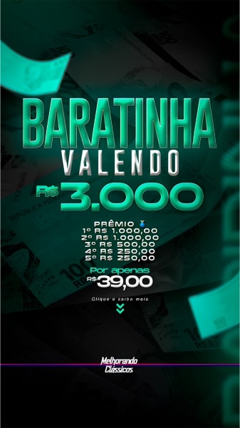 80° RAPIDINHA VALENDO R$ 3.000,00 VOL.39