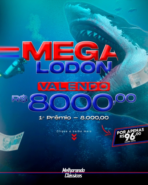 21º RAPIDINHA MEGALODON VALENDO R$ 8.000,00!! VOL. 33