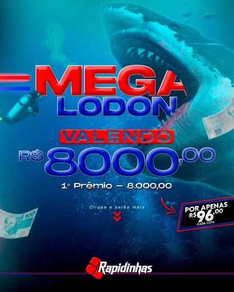 55º RAPIDINHA MEGALODON VALENDO R$ 8.000,00!! VOL. 34