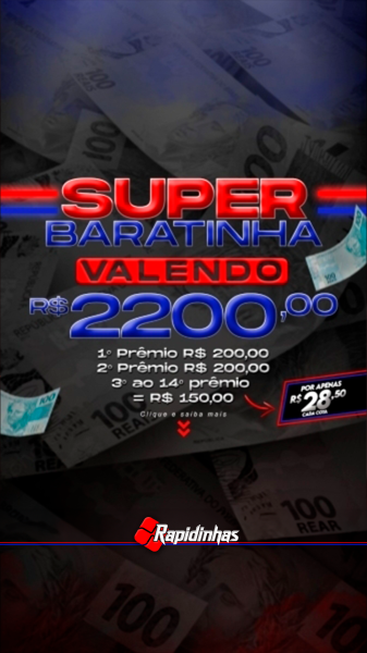 74° SUPER RAPIDINHA VALENDO R$ 2.200,00 14 PREMIOS!! V0L.01