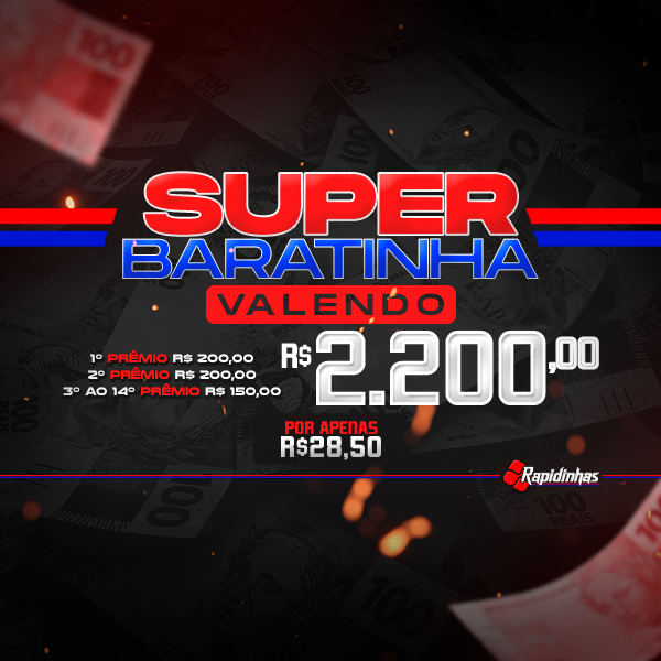 44° SUPER RAPIDINHA VALENDO R$ 2.200,00 14 PREMIOS!! V0L.02