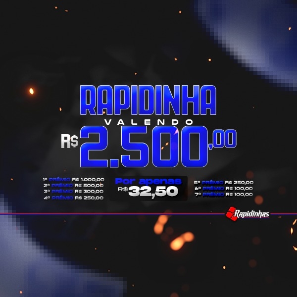 18° RAPIDINHA VALENDO R$ 2.500,00!!