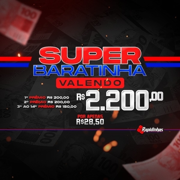 70° SUPER RAPIDINHA VALENDO R$ 2.200,00 14 PREMIOS!! V0L.02