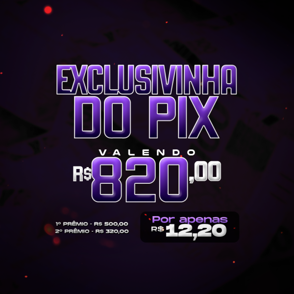 01º RAPIDINHA VALENDO R$ 820,00 EM 2 PRÊMIOS!! 