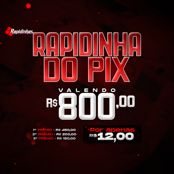 80º RAPIDINHA VALENDO R$ 800,00 EM 3 PRÊMIOS!! 