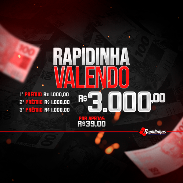 93° RAPIDINHA VALENDO R$ 3.000,00 em 3 PREMIAÇÕES VOL03
