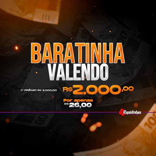 16° RAPIDINHA VALENDO R$ 2.000,00 EM 1 PREMIO!! VOL 28