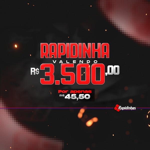 22° RAPIDINHA VALENDO R$ 3.500,00 UNICO VENCEDOR! VOL01