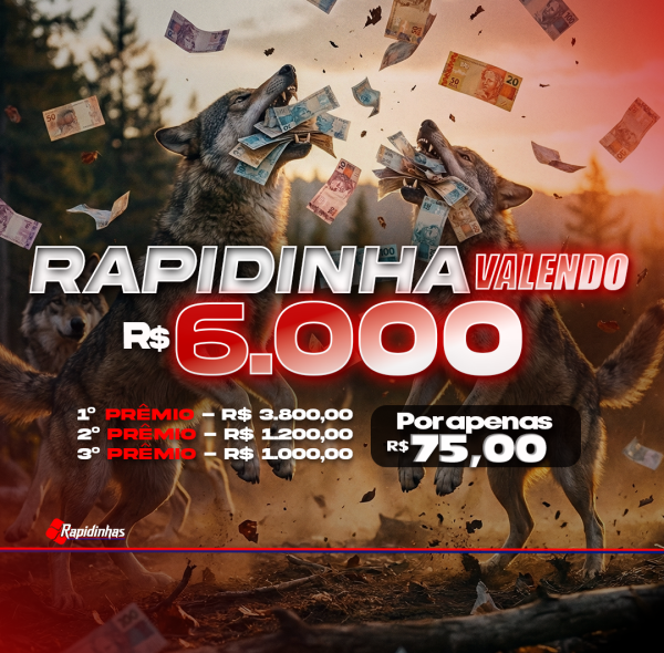 35° RAPIDINHA VALENDO R$ 6.000,00 3 PREMIOS